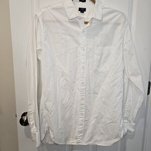 J. Crew White Casual Button Down Shirt